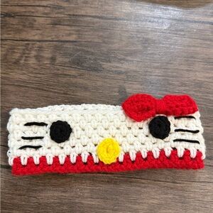 Handmade Hello Kitty Crochet Headband